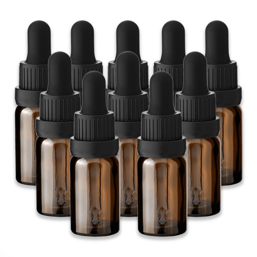 10x braune glasflasche ml - braune,