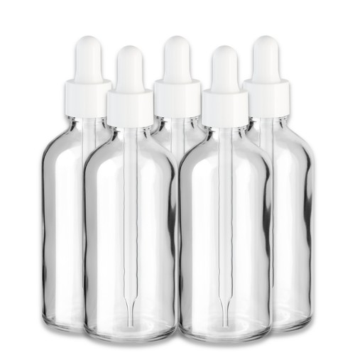 Farblose glasflasche 100 ml - glasflasche,