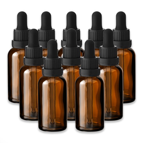 10x braune glasflasche - 30, ml