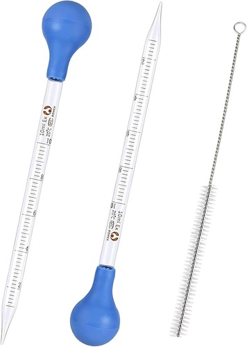 Glas pipette set 2 - 10, ml