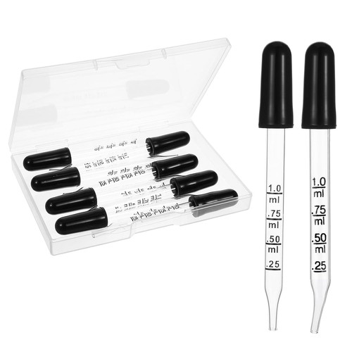 Glaspipette 1ml mit - 8x,